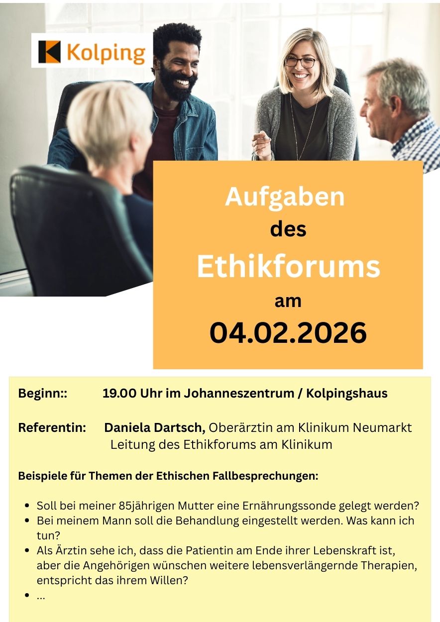 Flyer Aufgaben des Ethikforums